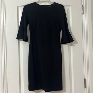 Black 3/4 Bell Sleeve Banana Republic Dress